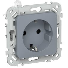 FLITE Розетка с заземлением без защитных шторок 16А РС11-0-ФлМ маренго IEK