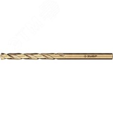 Сверло по металлу, 4.0х75мм, сталь Р6М5К5, класс А, кобальт