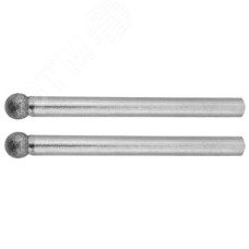 Мини-шарошки алмазные, d 4,0x3,2мм, длина 38мм, 2шт