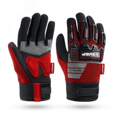 Перчатки профессиональные комбинированные, антивибрационные, противоударные, Профессионал красные р.L 9 IMPACT