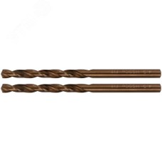Сверла по металлу HSS с добавкой кобальта 5% Профи в блистере 4.5 мм (2 шт)
