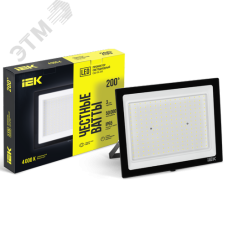 Прожектор светодиодный СДО 06-200 IP65 4000К черный