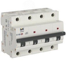 Выключатель автоматический M10H 4P B 100A