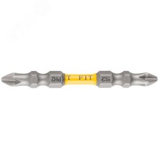 Биты кованые, сталь S2, двусторонние  65 мм PH2/РН2, Профи  2 шт., блистер