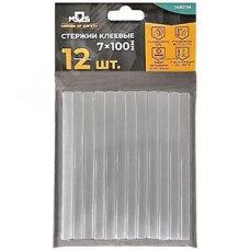 Стержни клеевые  7x100 мм, 12 шт., прозрачность 50%