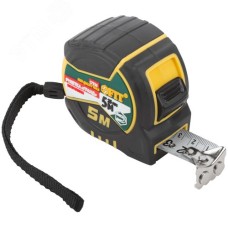 Рулетка ""Гранд"", калибр.лента, нейлон.покр., магн.крючок, двойной стопор, прорезин.корпус  5 м х 25 мм