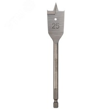 Сверло перовое по дереву 25х152 мм (шестигранный хвостовик)