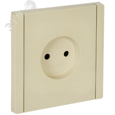 FORTE&PIANO Розетка 1-местная без заземления без защитных шторок винтовое крепление 10А FP418 ваниль IEK