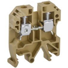 Клемма винтовая КВИ-6мм2 желтая