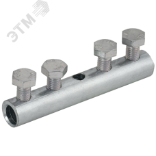 Зажим соединительный прямой пруток-пруток 6-10 мм оцинкованная сталь