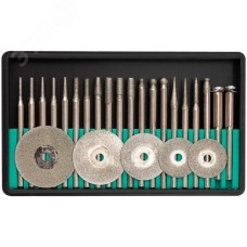 Шарошки и круги отрезные с алмазным напылением 25 шт