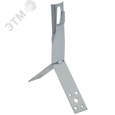 Держатель проводника круглого 6-8 мм для конька h 100 мм оцинкованная сталь HDZ