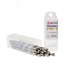 Сверло по металлу, индустриальное, DIN 338, HSS-G, Тип N, 5xD, 7,50 мм, (1 комплект-10 шт)