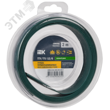 Трубка термоусадочная ТТУ нг-LS 12/6 зеленая (2м/упак) IEK