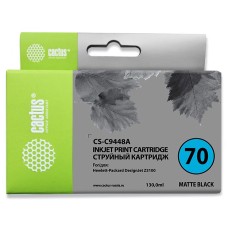 -/ Картридж струйный Cactus CS-C9448A №70 черный матовый (130мл) для HP DJ Z3100