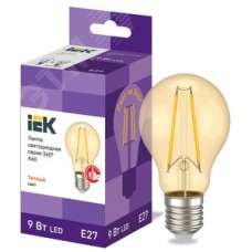 Лампа светодиодная A60 груша золото 9Вт 230В 2700К E27 серия 360 град