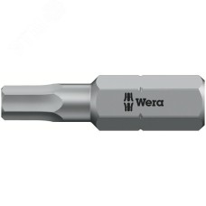 Бита под внутренний шестигранник 840/1 Z Hex-Plus вязкая твердость хвостовик 1/4 C 6.3 1/8X25 мм