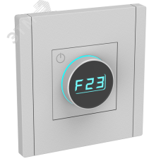 FORTE&PIANO Термостат электронный с индикацией FP552 сталь IEK