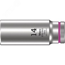 Головка торцевая шестигранная 8790 HMA Deep DR 1/4 глубокая 14X50 мм