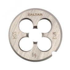 Плашка круглая резьбонарезная HSS, DIN 223 B (DIN EN 22568), M12x1.75, 38x14