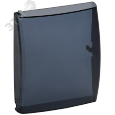 Дверца для корпуса пластикового КМПн-6 IP41 черная прозрачная TEKFOR Mini