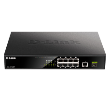 Коммутатор/ DGS-1010MP,DGS-1010MP/A1A Unmanaged Switch 9x1000Base-T (8x1000Base-T PoE), 1x1000Base-X SFP, PoE Budget 125W, metal case