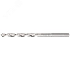 Сверло по металлу HSS полированное, центровочный наконечник, Р6М5, блистер 4,5х80 мм