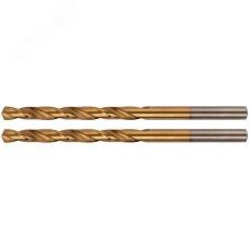 Сверла HSS по металлу, титановое покрытие, в блистере 4.8 мм (2 шт)