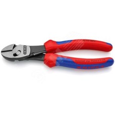 Бокорезы TwinForce с пружиной резка - мягкая проволока 55мм проволока средней твердости 46мм твердая проволока 32мм рояльная струна (HRC 59) 3мм L=180мм черные 2-компонентные рукоятки