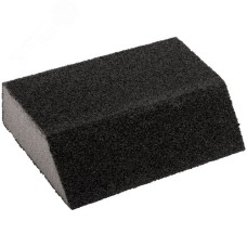 Губка шлифовальная угловая, алюминий-оксидная, 100х70х25 мм, средняя жесткость Р 60