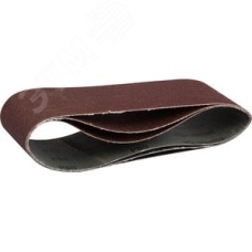 Лента шлифовальная МАСТЕР, для ЛШМ, 75х457 мм, P80, 3 шт