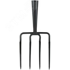 Вилы садовые 4 плоских зуба без черенка 180x320 мм