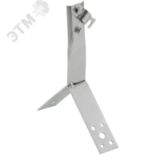 Держатель проводника круглого 6-10 мм винтовой для конька h 80 мм нержавеющая сталь