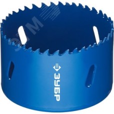 Коронка биметаллическая 73мм, быстрорежущая сталь