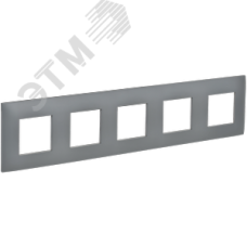 SKANDY Рамка 5-местная SK-F05Gr серый IEK
