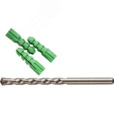 Набор сверл по бетону MASTER 10X120 мм с дюбелями 10 шт