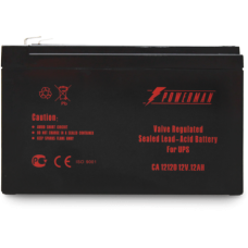 Батарея POWERMAN Battery CA12120, напряжение 12В, емкость 12Ач,макс. ток разряда 180А, макс. ток заряда 3.6А, свинцово-кислотная типа AGM, тип клемм F2, Д/Ш/В 151/98/94, 3.6 кг./ Battery POWERMAN Battery CA12120, voltage 12V, capacity 12Ah, max. discharge