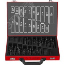 Набор сверл по металлу, сталь Р4М2, класс В, мет.бокс МАСТЕР 170шт(1-10мм)