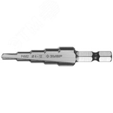 Сверло ступенчатое 4-12мм, 5 ступеней