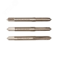 Набор метчиков ручных HSS DIN 352, 3 предмета, N 1,N 2, N 3, M6 x 1,0