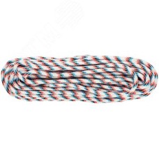 Канат полипропиленовый 24-х прядный с сердечником 6 мм х 20 м, р/н= 300 кгс