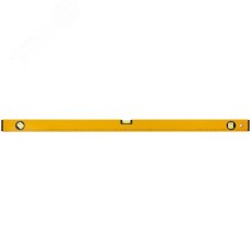Уровень ''Стайл'', 3 глазка, желтый усиленный корпус, фрезерованная рабочая грань, шкала, Профи 1000 мм