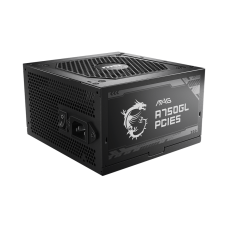Блок питания ПК/ Power Supply MSI MAG A750GL PCIE5, 750W 80+ Gold (ATX, 3.1, PCIe 5.1, Full modular, 1x24(20+4)pin, 2xCPU 8(4+4)pin, 3xPCIe*2 8(6+2)pin, 1x12VHPWR, 8xSATA3, 4xMOLEX4pin, Active, 120x120mm, 140x150x86mm, APFC, black)