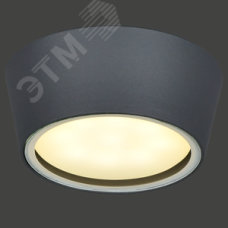 Светильник уличный декоративный для наружного освещения 5104 потолочный под лампу GX53 IP65 серый