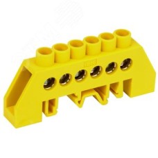 Шина PE земля комбинированный DIN-изолятор типа Стойка ШНИ-8х12-6-КС-Ж