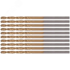 Сверла HSS по металлу, титановое покрытие 1.5 мм (10 шт)