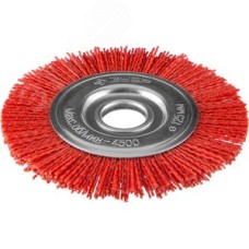 Щетка дисковая для УШМ, нейлоновая проволока с абразивным покрытием, 125х22мм ''Профессионал''.