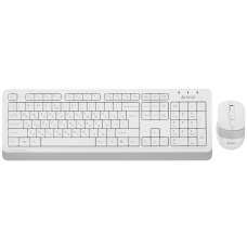 Клавиатура + мышь A4Tech Fstyler FG1010 клав:белый/серый мышь:белый/серый USB беспроводная Multimedi