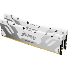 Память оперативная/ Kingston 64GB 6400MT/s DDR5 CL32 DIMM (Kit of 2) FURY Renegade White XMP