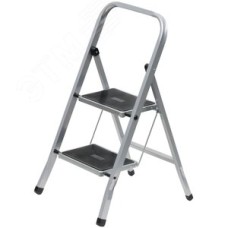 Лестница-стремянка стальная, 2 широкие ступени, Н=83 см, вес 3.45 кг